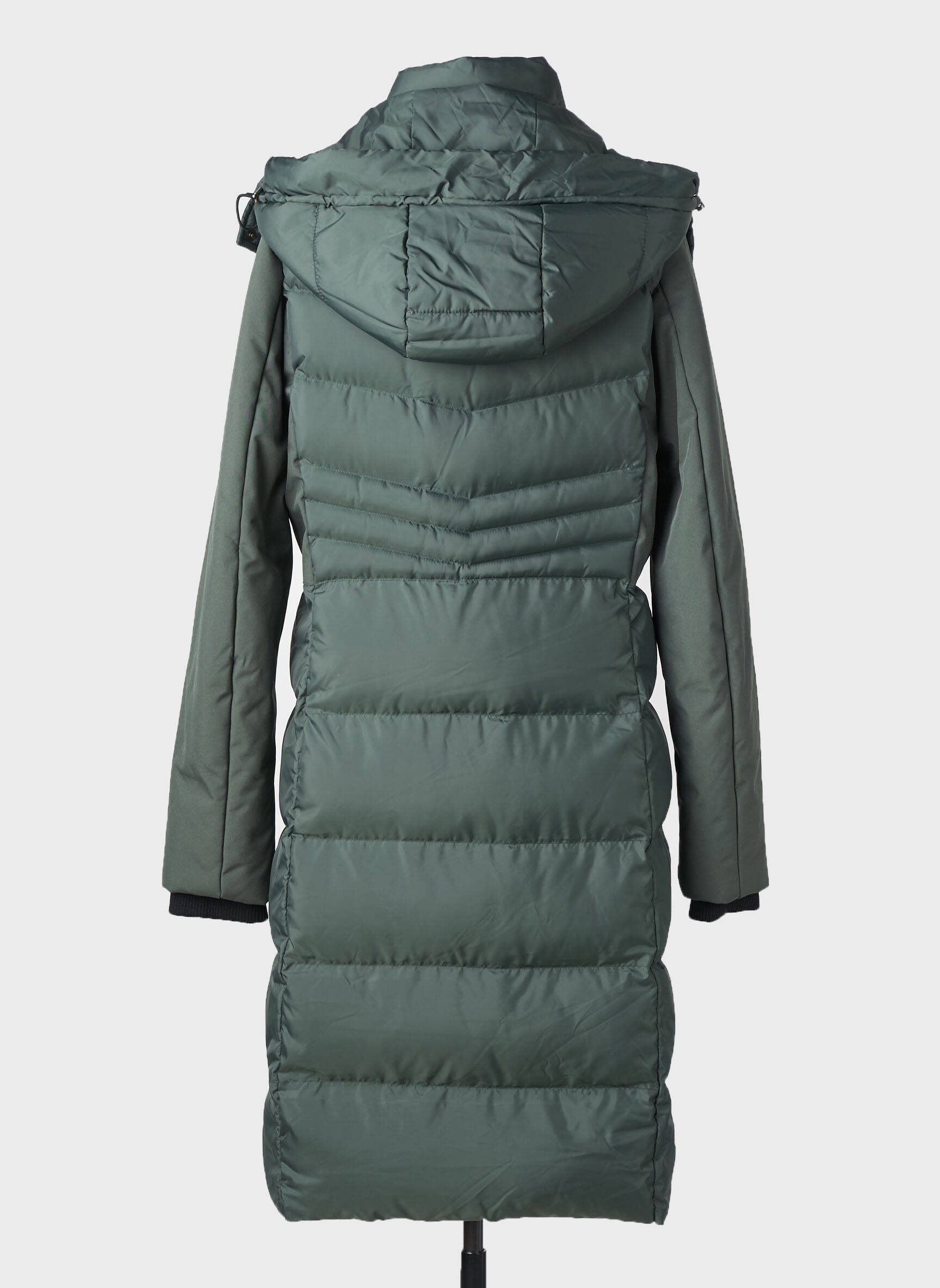 Doudoune manches longues a capuche vert GARCIA femme