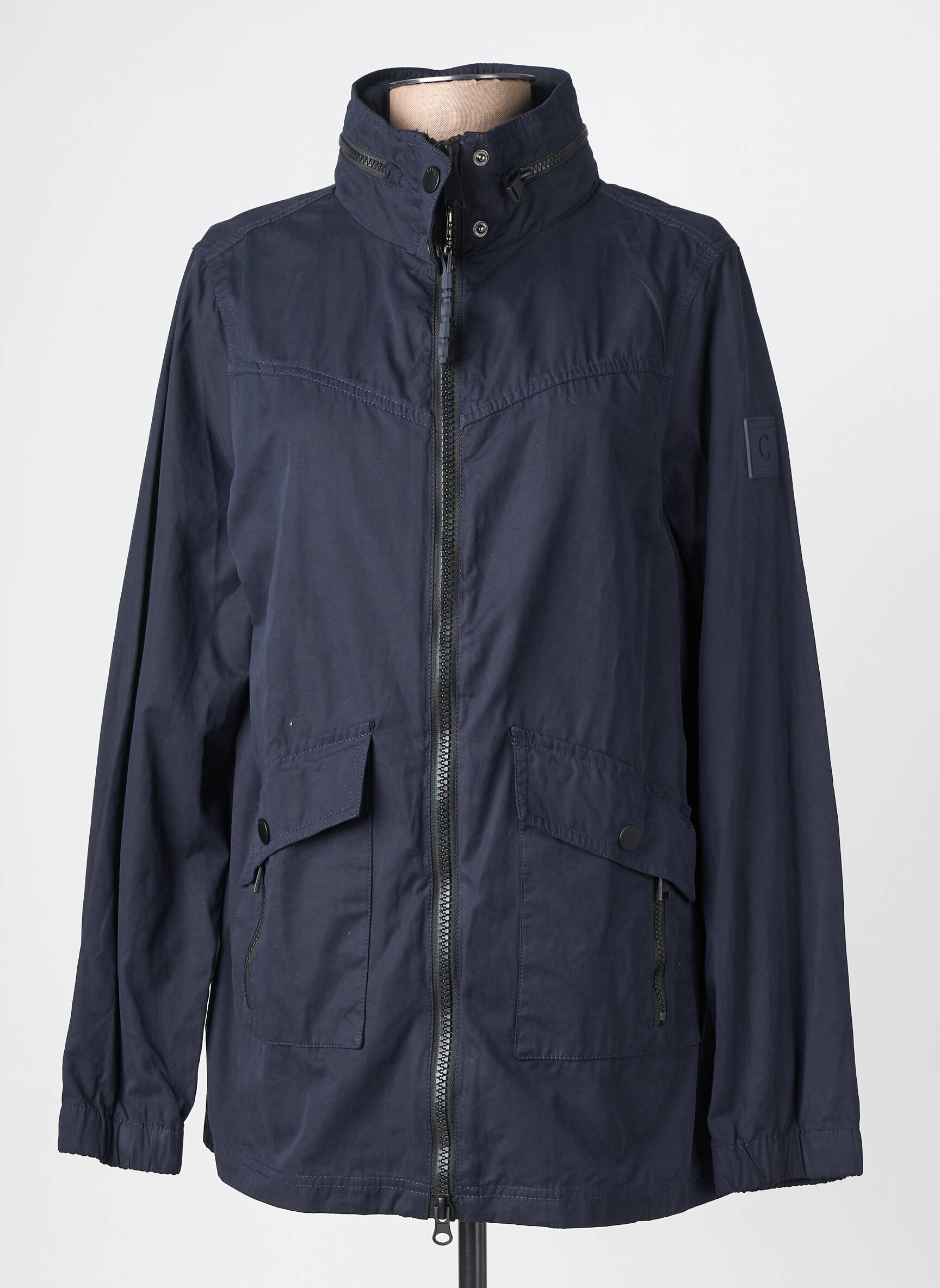 Parka fermeture zippée sur le devant a capuche bleu CECIL femme