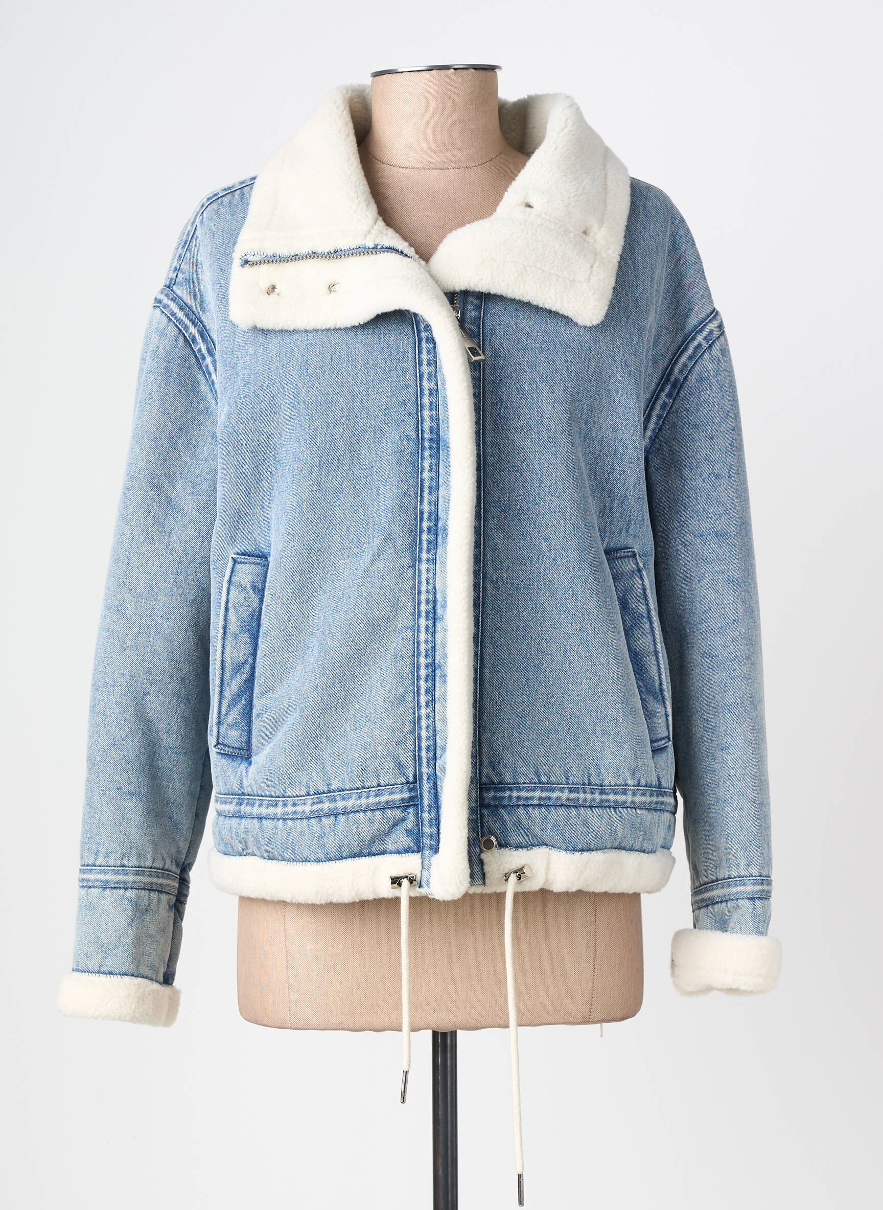 Veste casual poches bleu RINO & PELLE femme