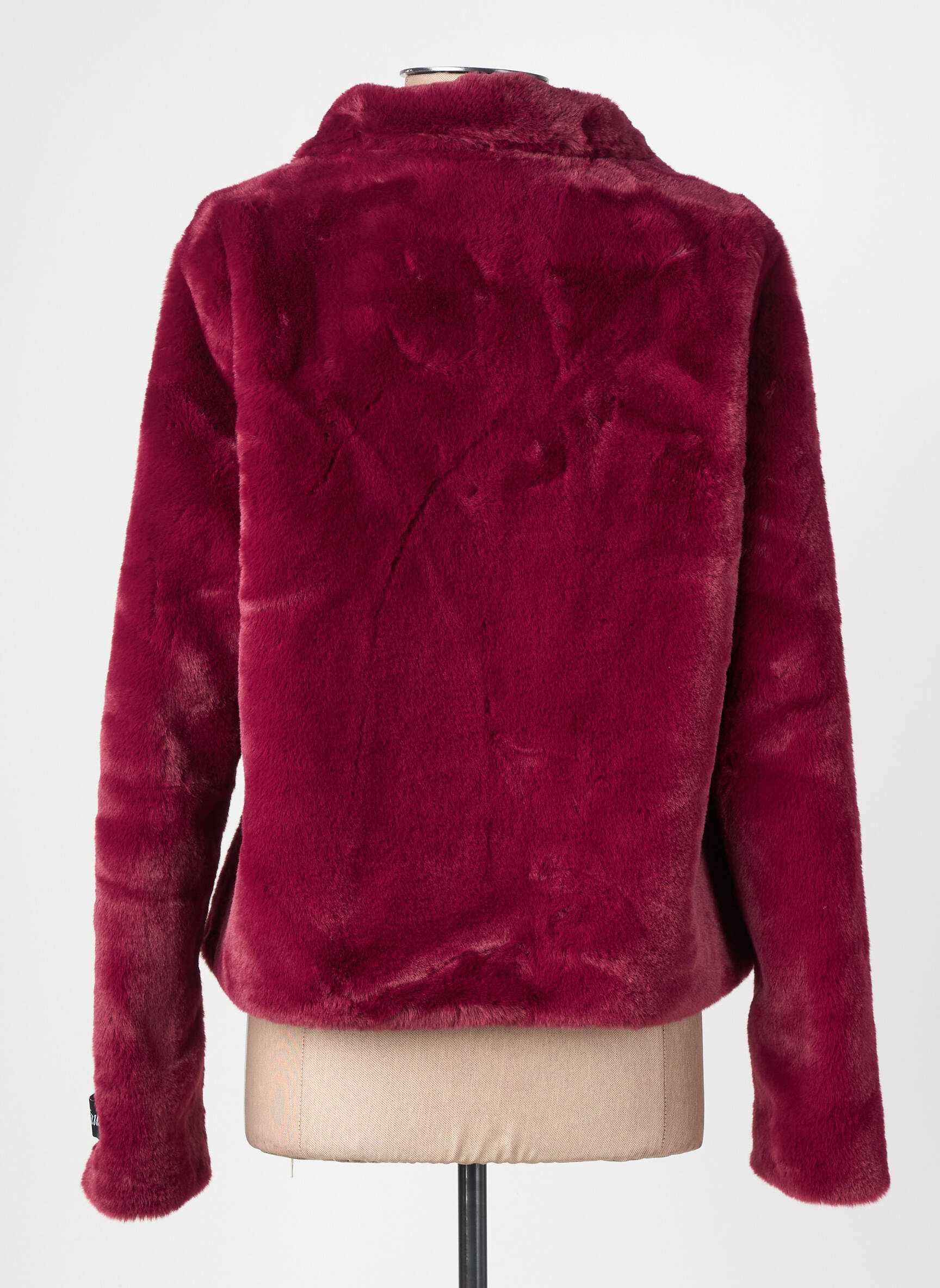 Manteau court poches sans capuche rouge RINO & PELLE femme