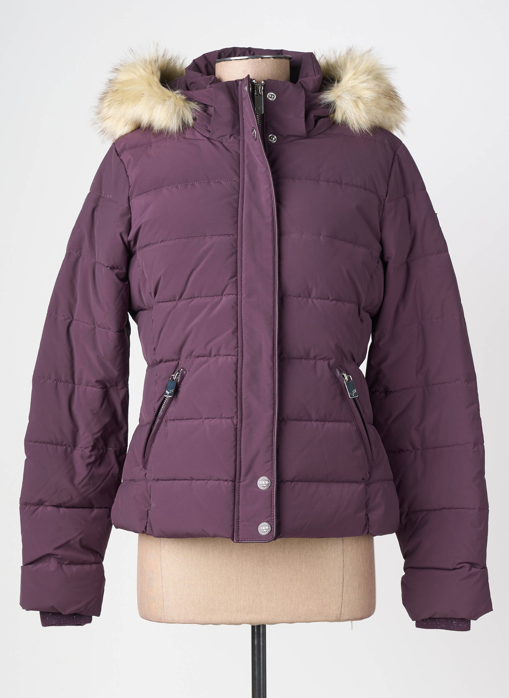 Doudoune manches longues a capuche violet KAPORAL femme