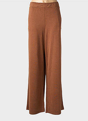 Pantalon large poches taille normale marron TOM TAILOR femme