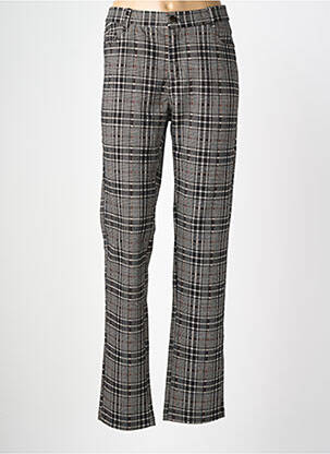 Pantalon droit stretch taille normale gris TINTA femme