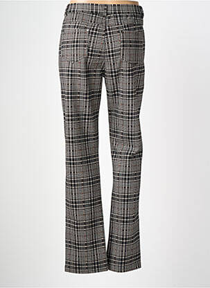 Pantalon droit stretch taille normale gris TINTA femme