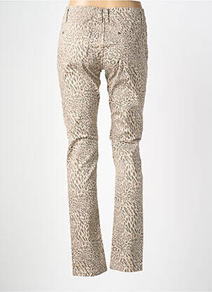 Pantalon droit stretch taille normale marron ONADO femme