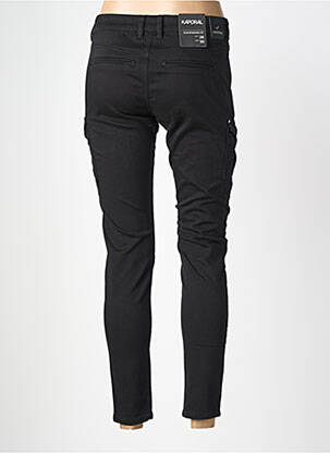 Pantalon cargo poches taille normale noir KAPORAL femme