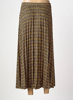 Jupe longue imprimé fantaisie marron SURKANA femme