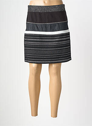 Jupe courte taille élastique noir DESIGUAL femme