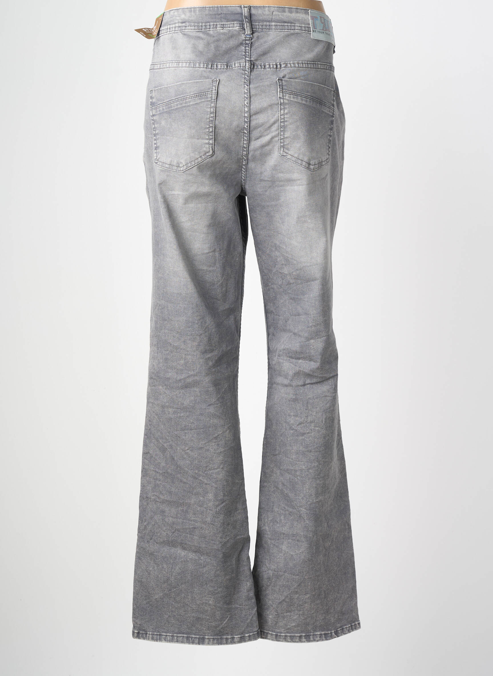 Pantalon flare stretch taille normale gris CECIL femme