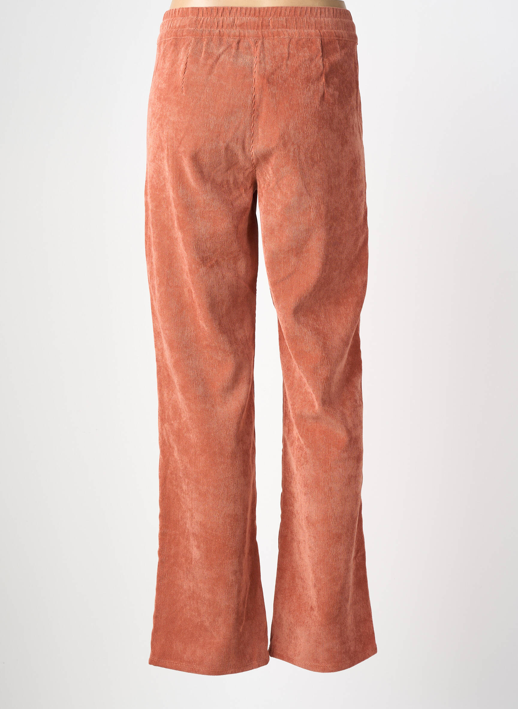 Pantalon droit taille élastique taille normale rose GARCIA femme