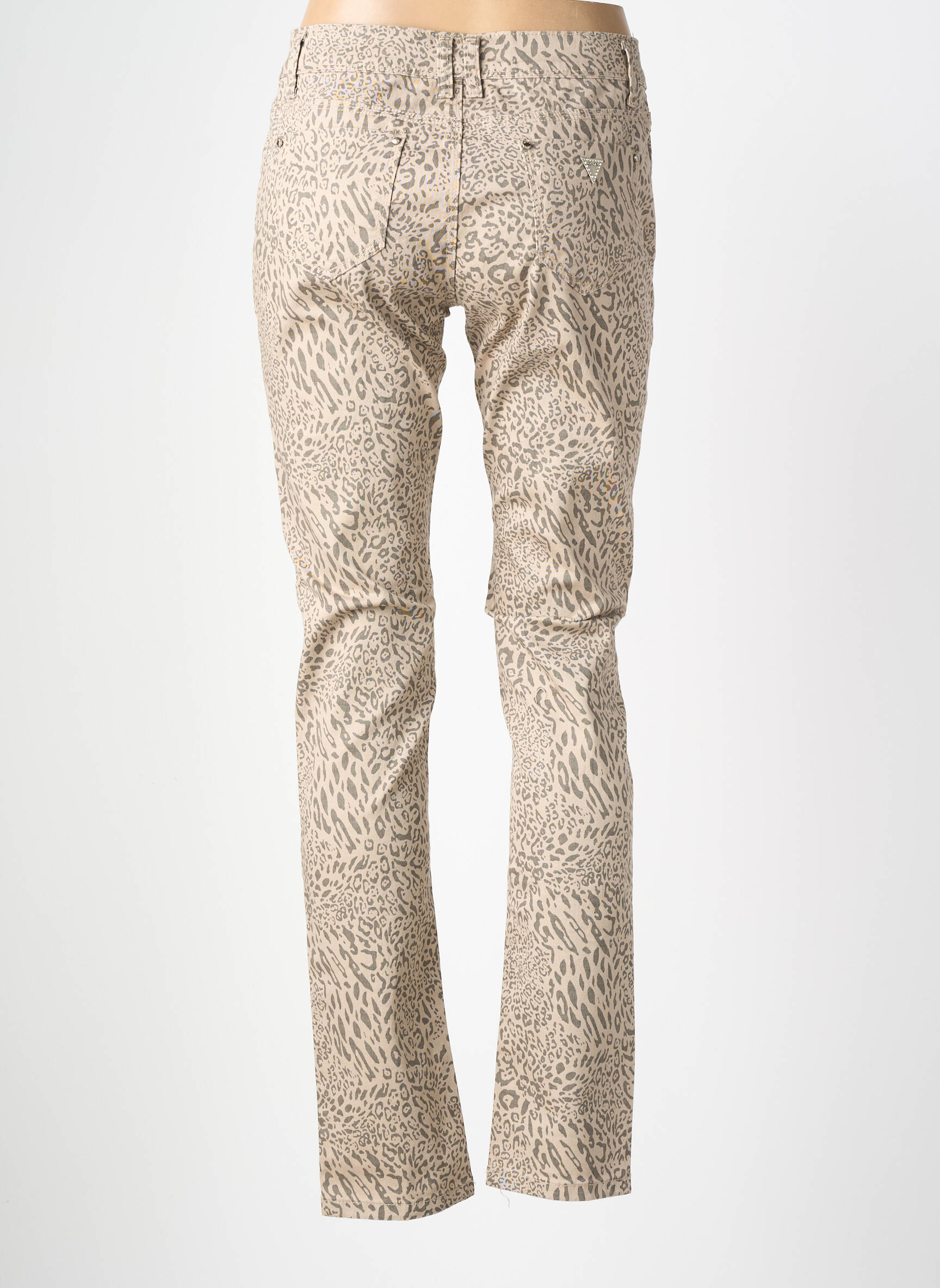 Pantalon droit stretch taille normale marron ONADO femme