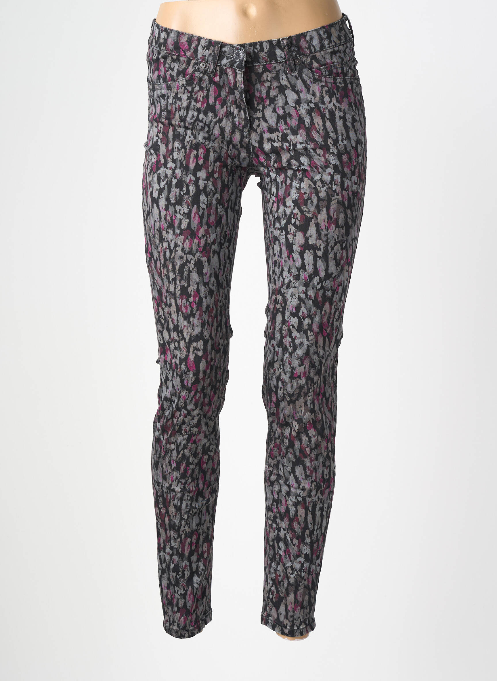 Pantalon slim skinny taille normale gris TONI femme