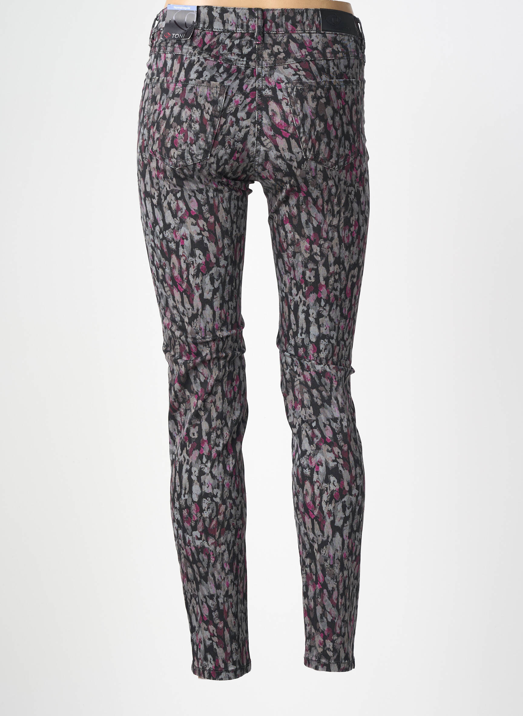 Pantalon slim skinny taille normale gris TONI femme