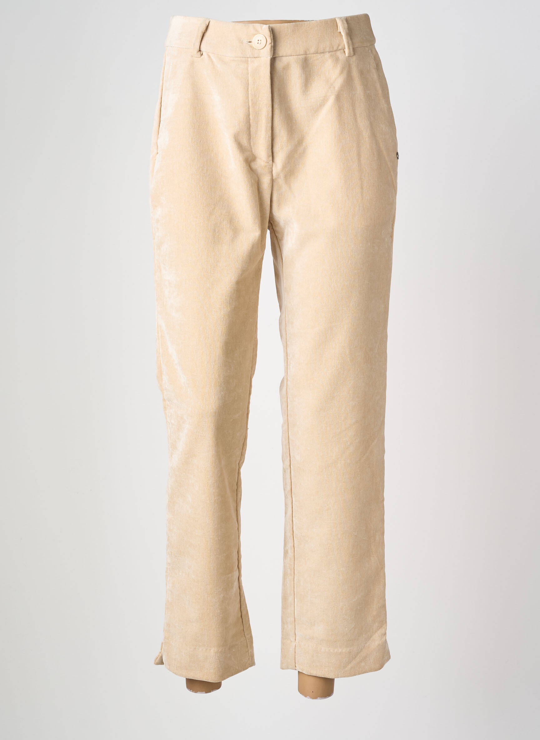 Pantalon 7/8 stretch taille normale beige SURKANA femme
