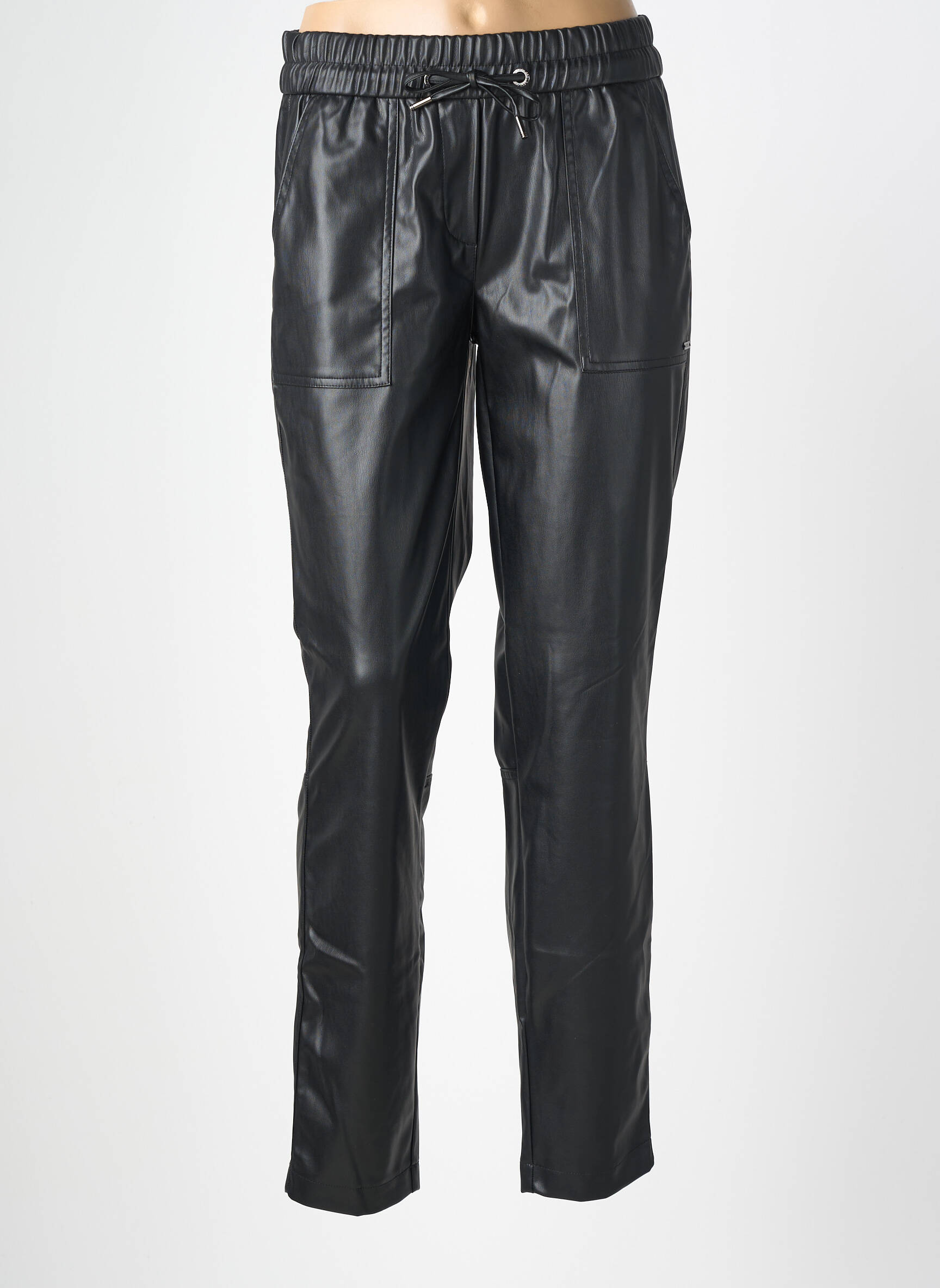 Pantalon slim taille élastique taille normale noir CECIL femme