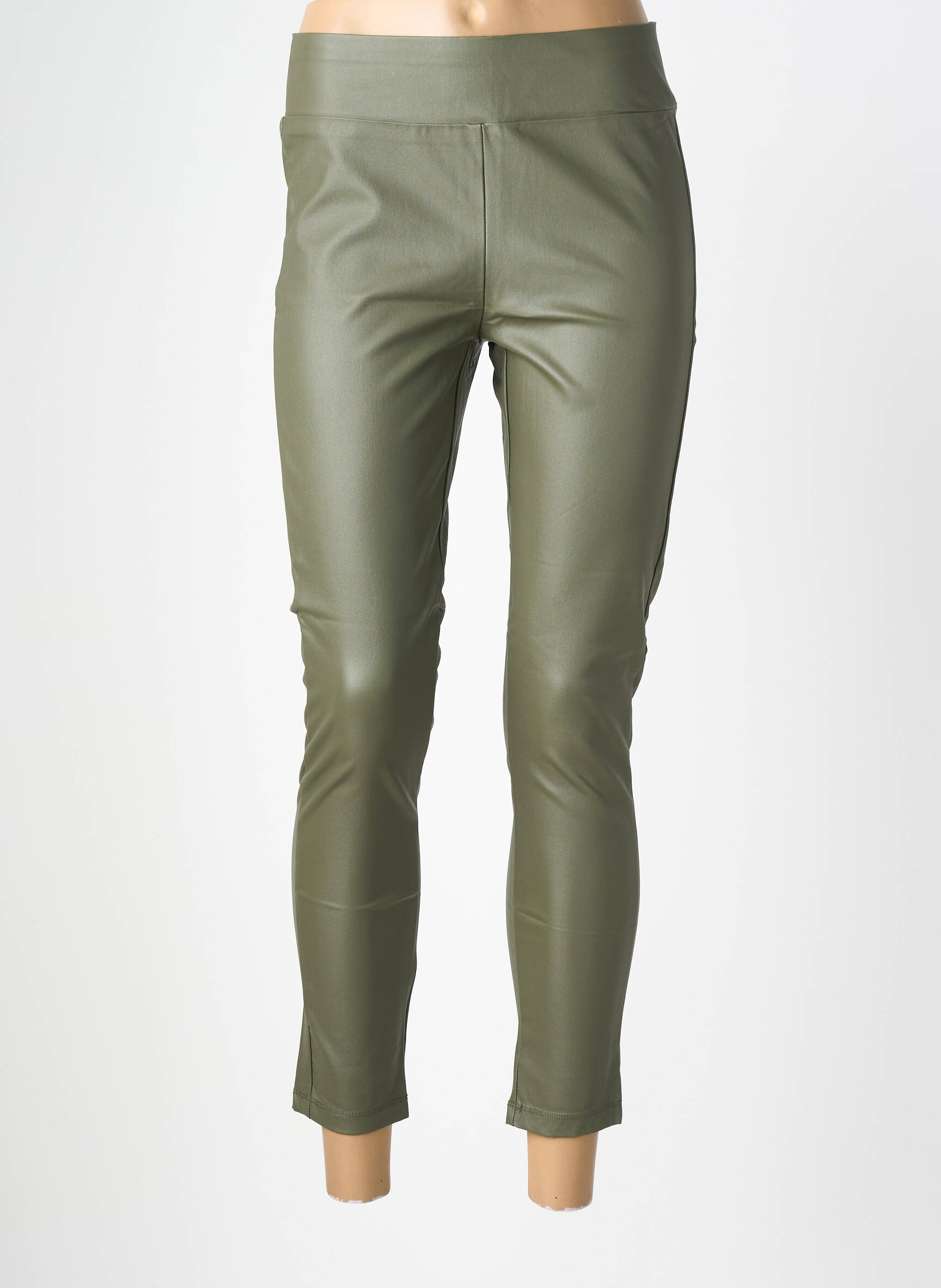 Legging effet matière satinée taille normale vert SOYACONCEPT femme