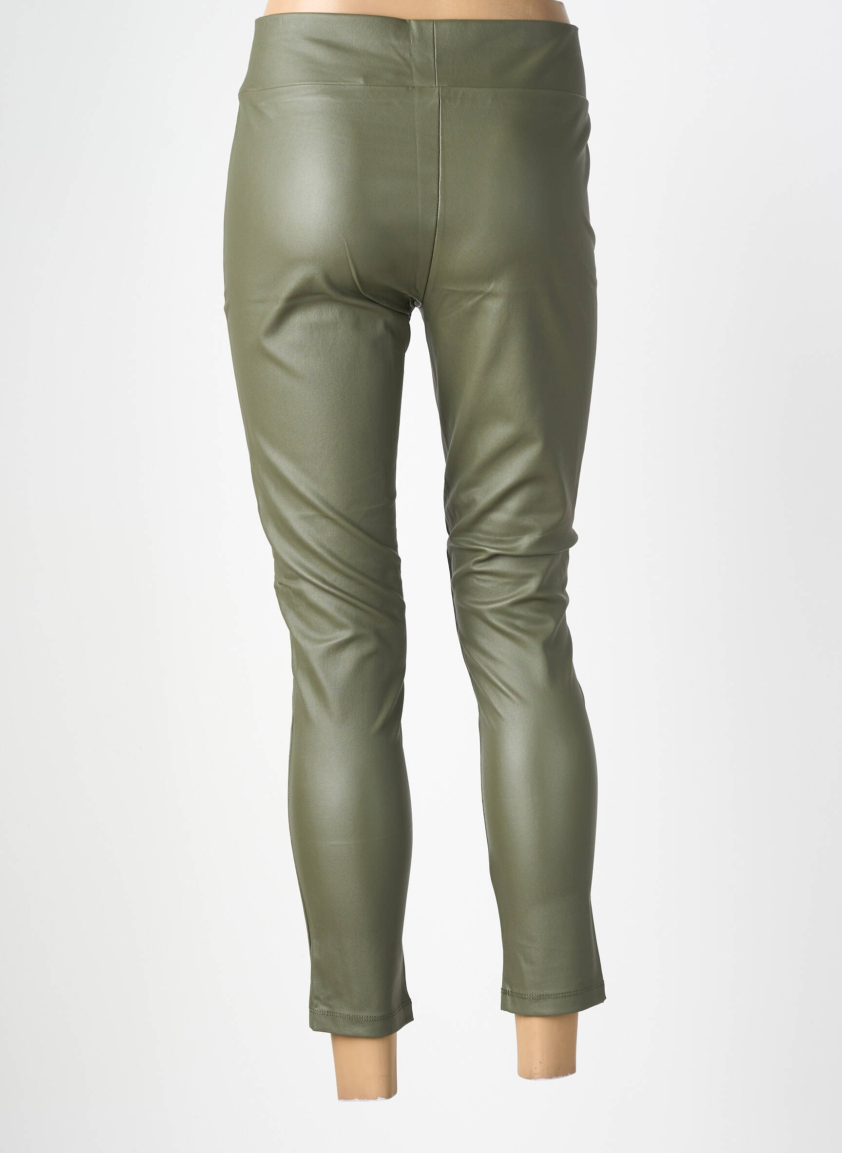 Legging effet matière satinée taille normale vert SOYACONCEPT femme