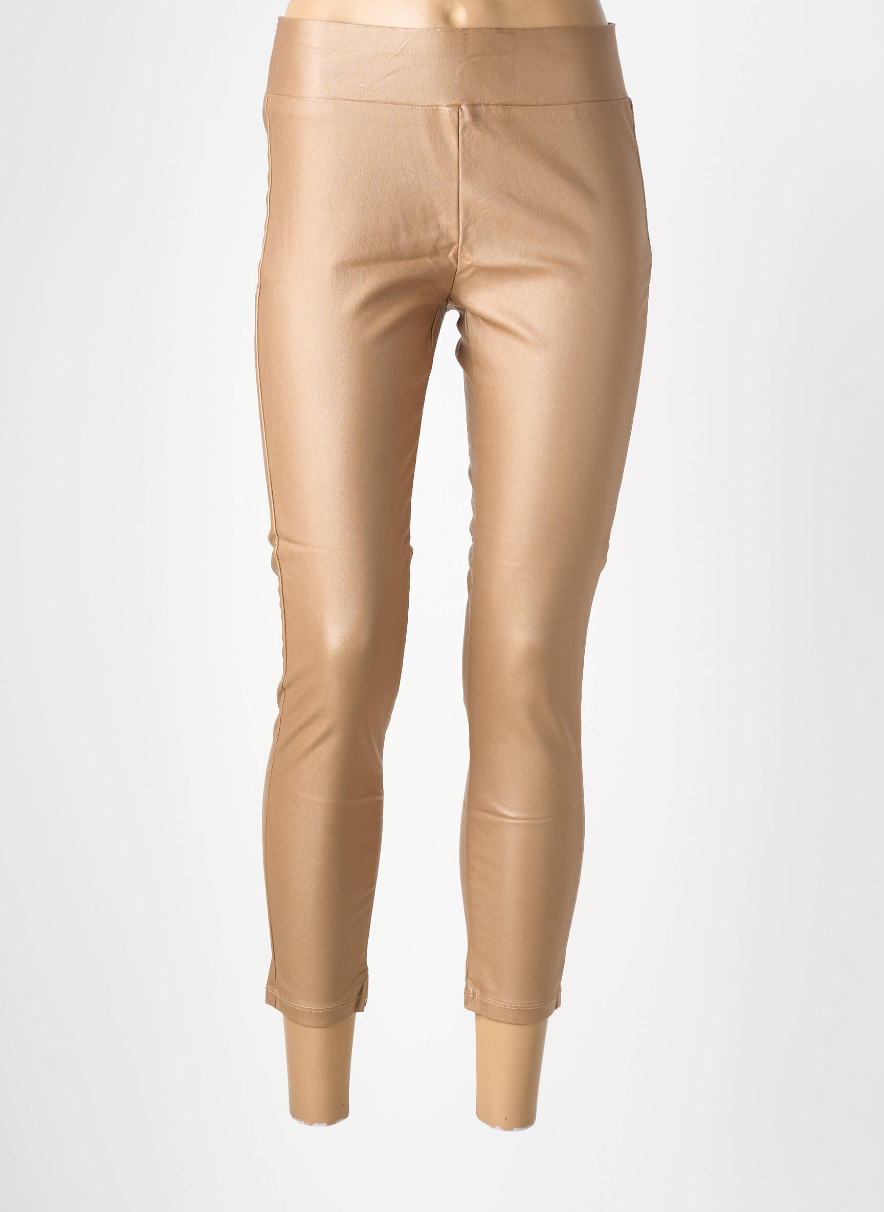 Legging effet matière satinée taille normale beige SOYACONCEPT femme