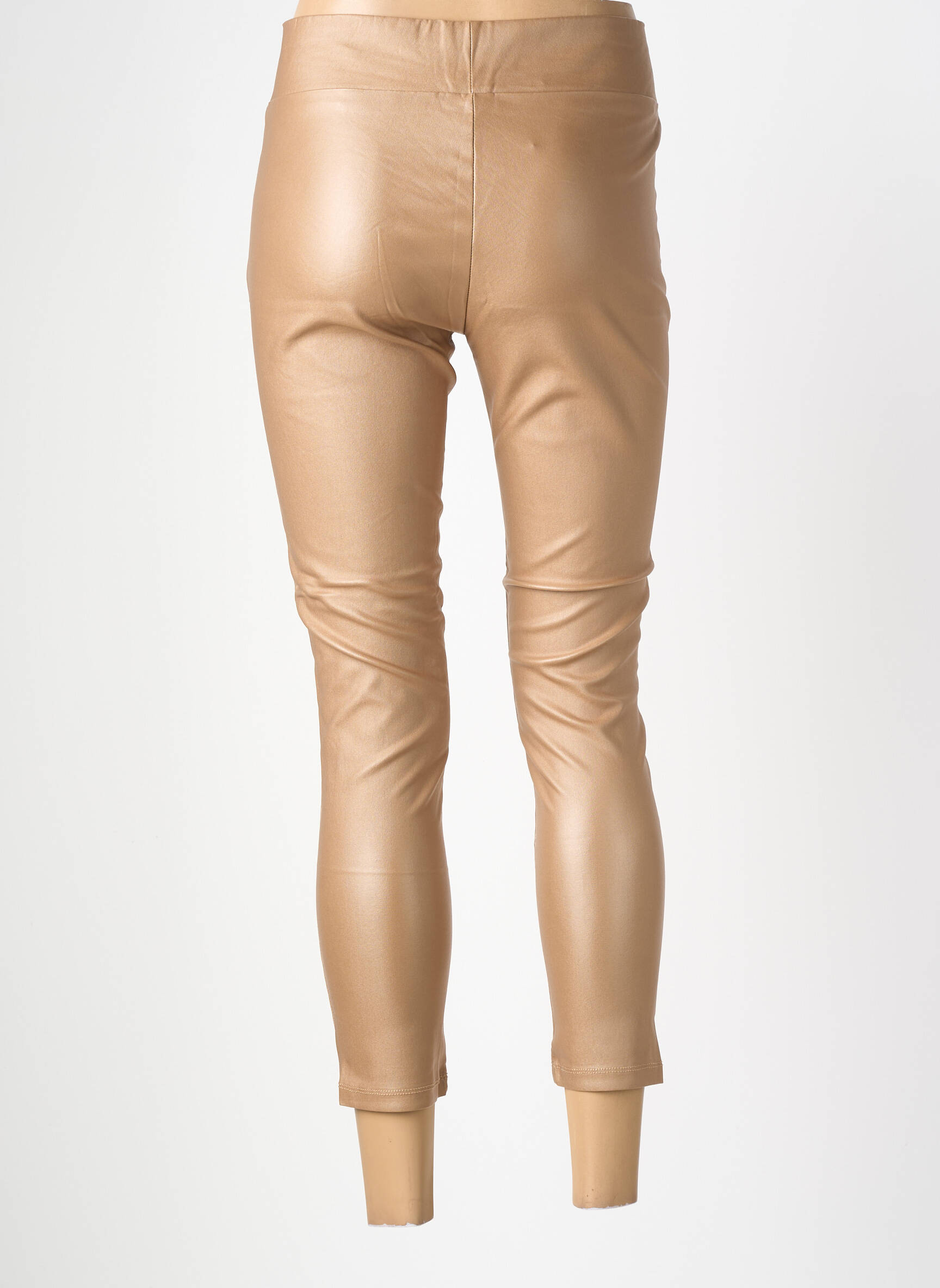 Legging effet matière satinée taille normale beige SOYACONCEPT femme