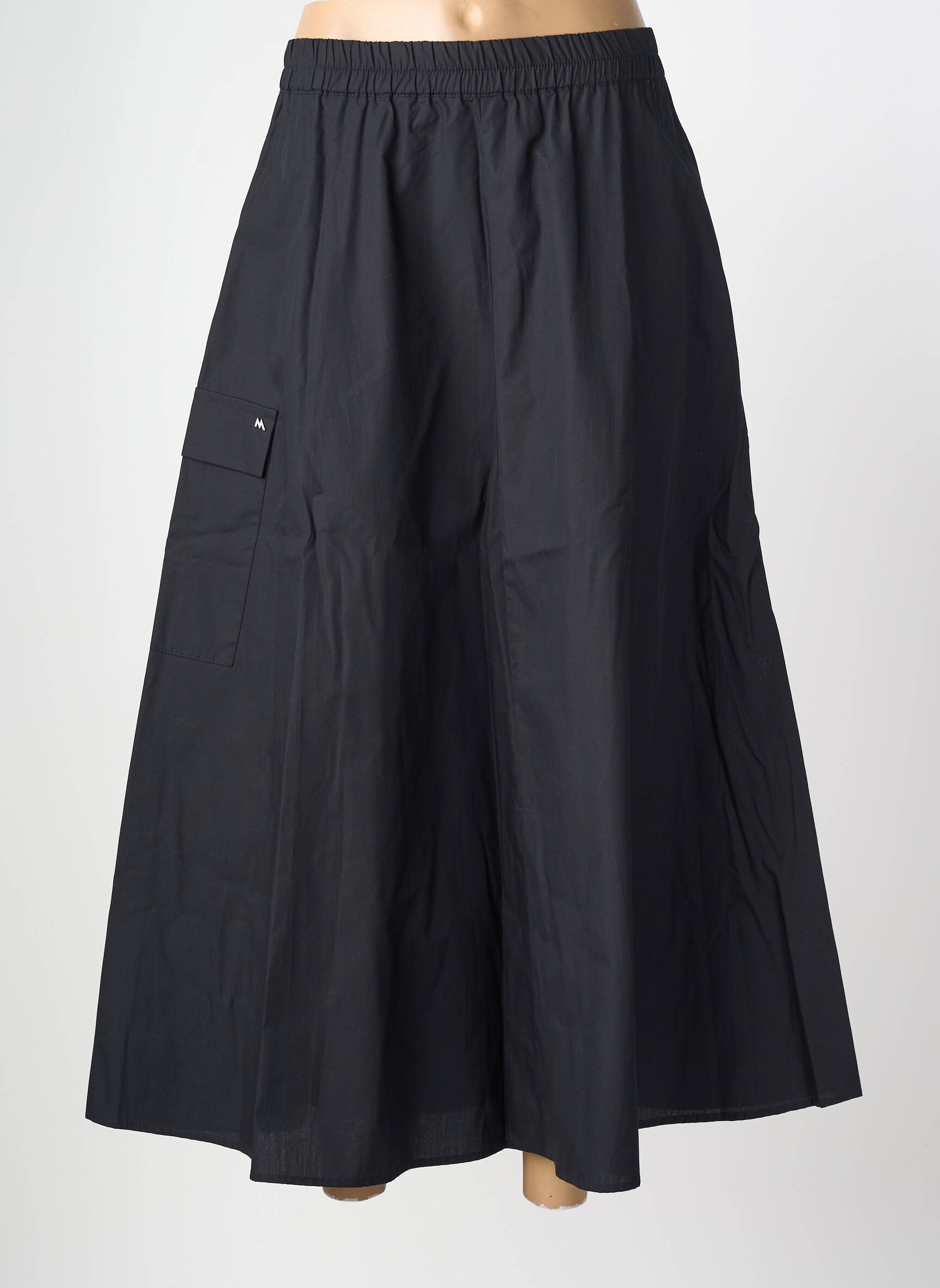 Jupe longue taille normale noir ANDAM femme