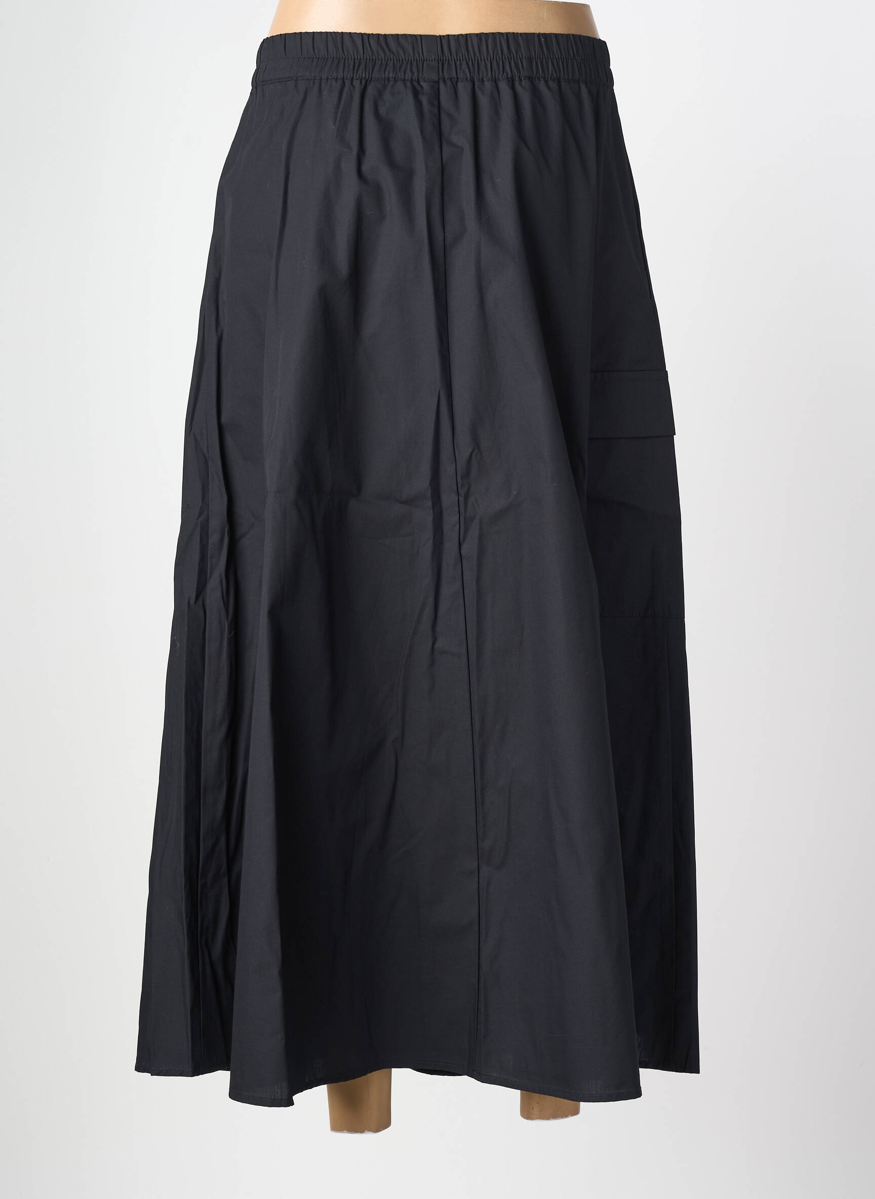 Jupe longue taille normale noir ANDAM femme