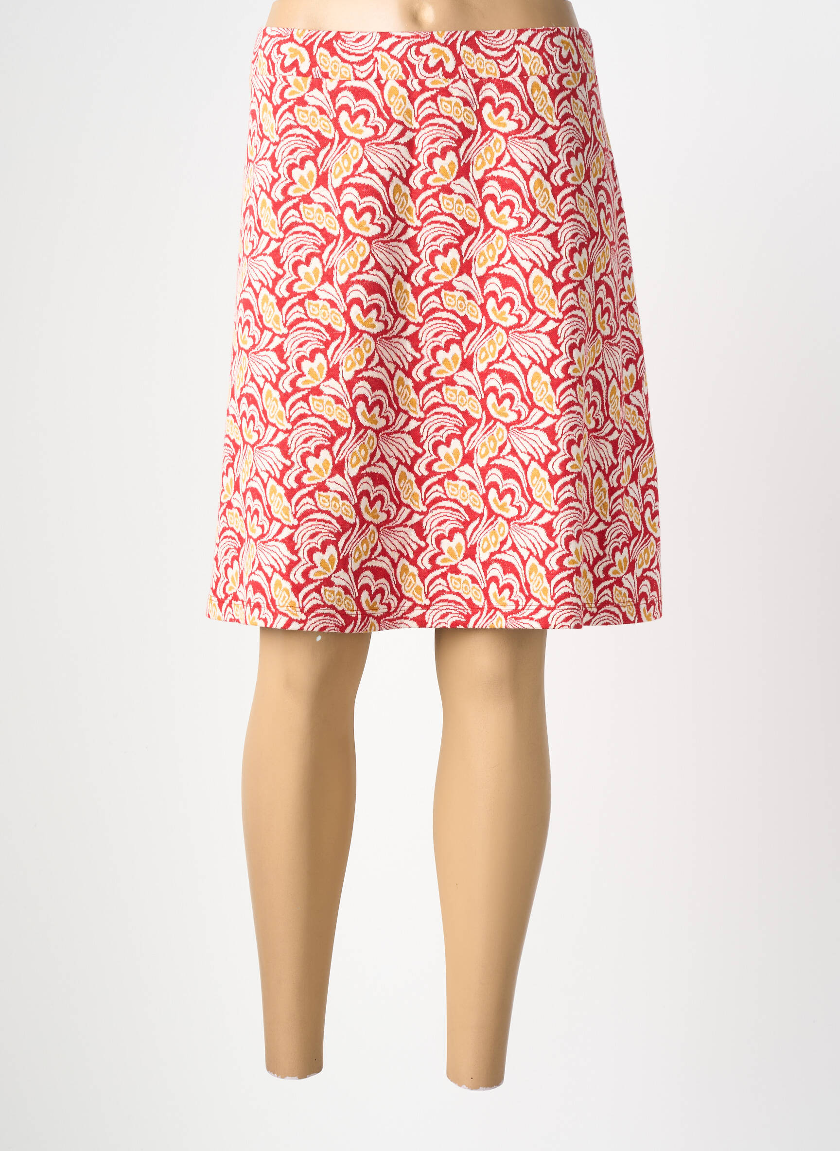 Jupe courte taille élastique rouge LA FIANCÉE femme