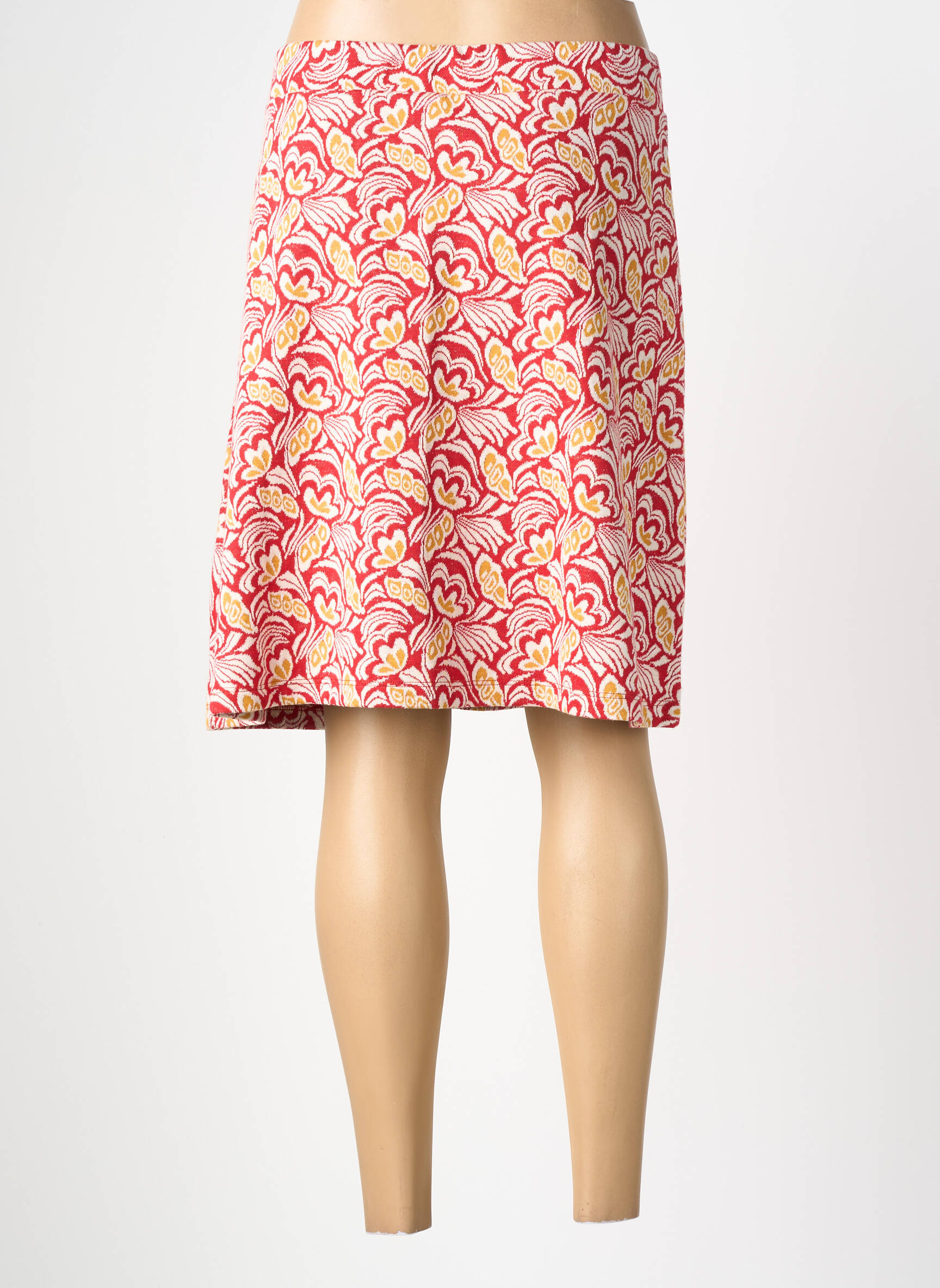 Jupe courte taille élastique rouge LA FIANCÉE femme