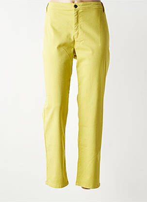 Pantalon chino stretch taille normale vert COUTURIST femme