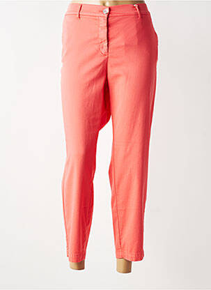 Pantalon chino stretch taille normale orange TONI femme