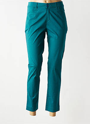 Pantalon chino tissage popeline taille normale vert LA FIANCÉE femme