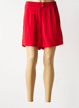 Short coupe fluide taille normale rouge SMASH WEAR femme