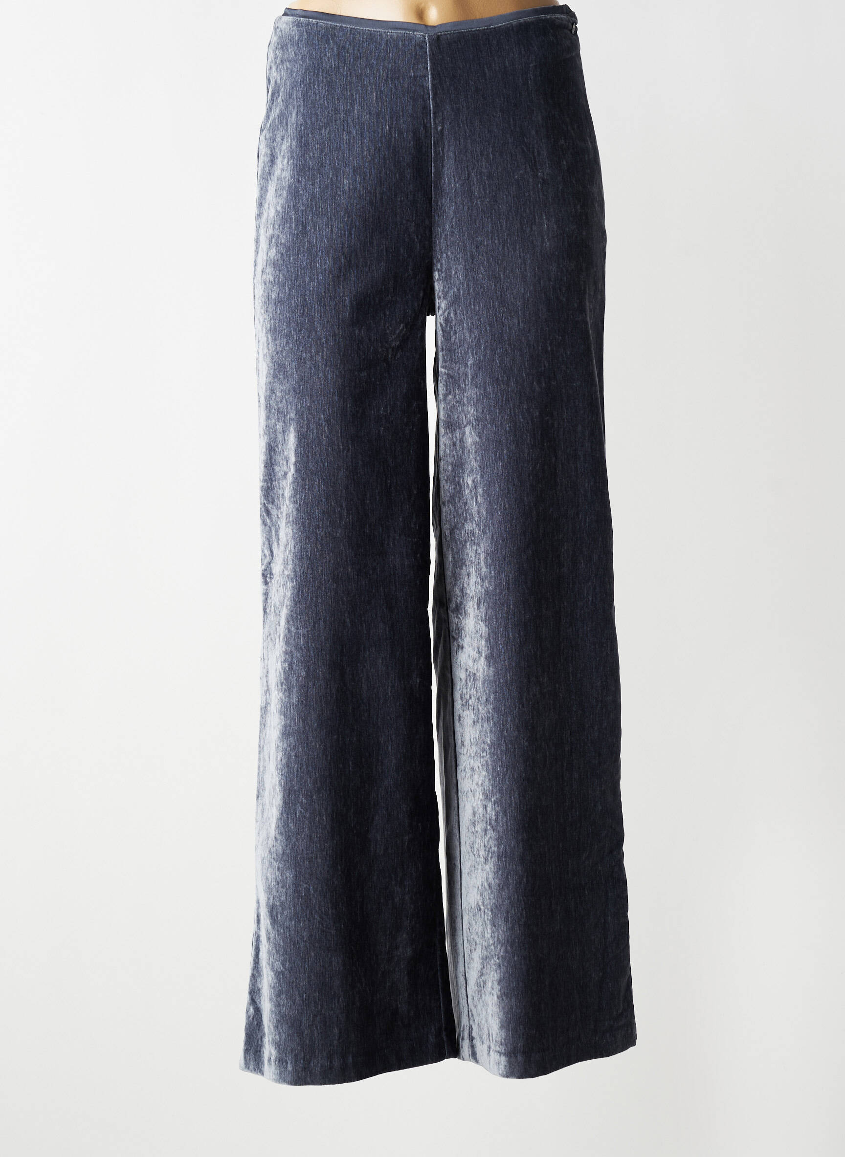 Pantalon flare stretch taille haute gris SURKANA femme
