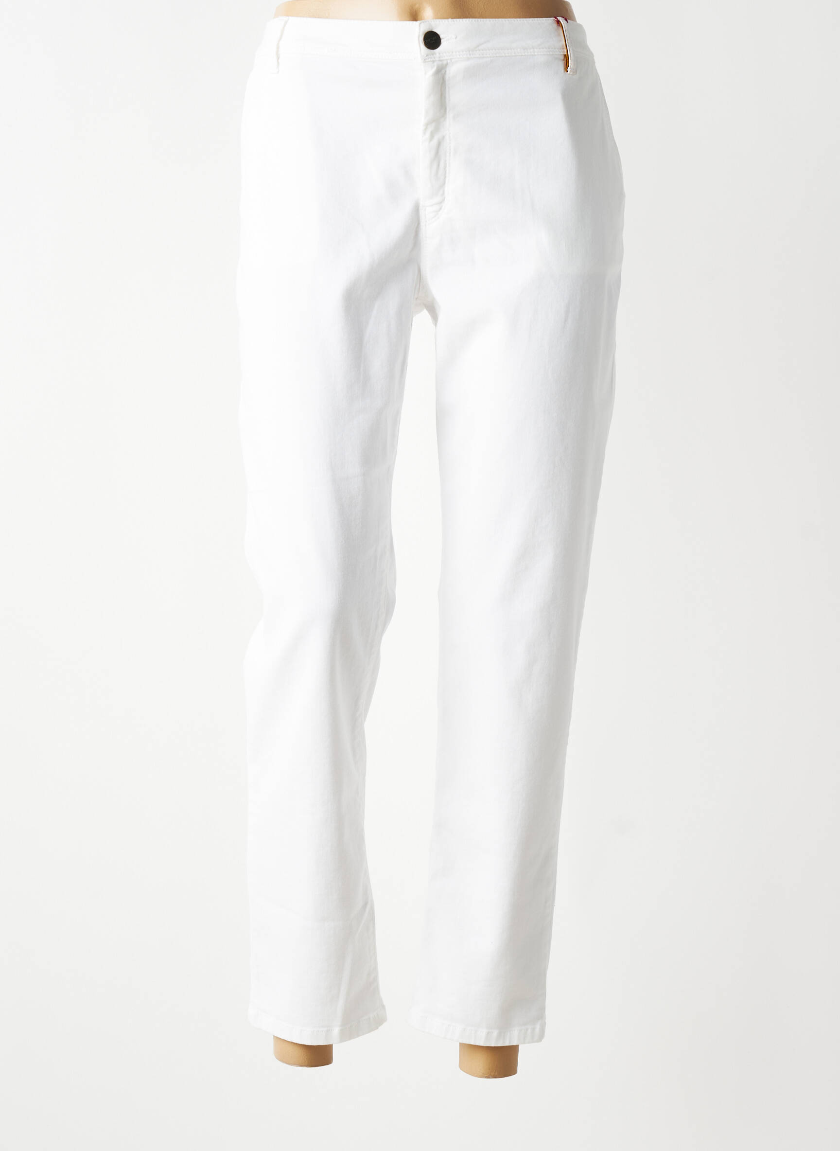 Pantalon chino stretch taille normale blanc COUTURIST femme
