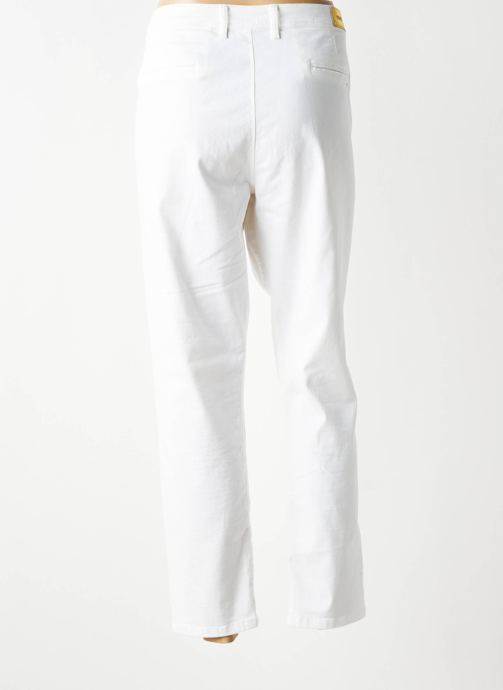 Pantalon chino stretch taille normale blanc COUTURIST femme
