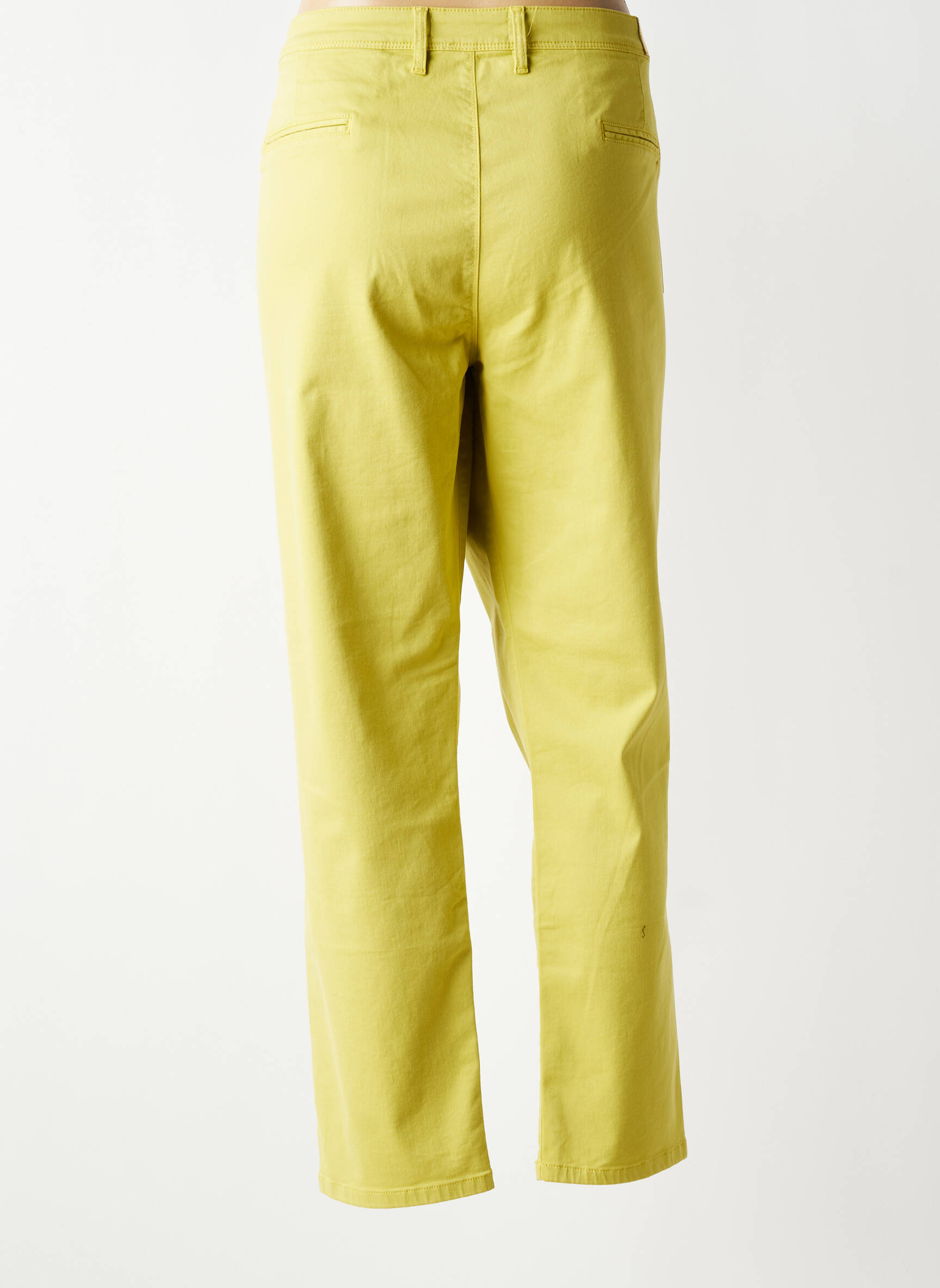 Pantalon chino stretch taille normale vert COUTURIST femme