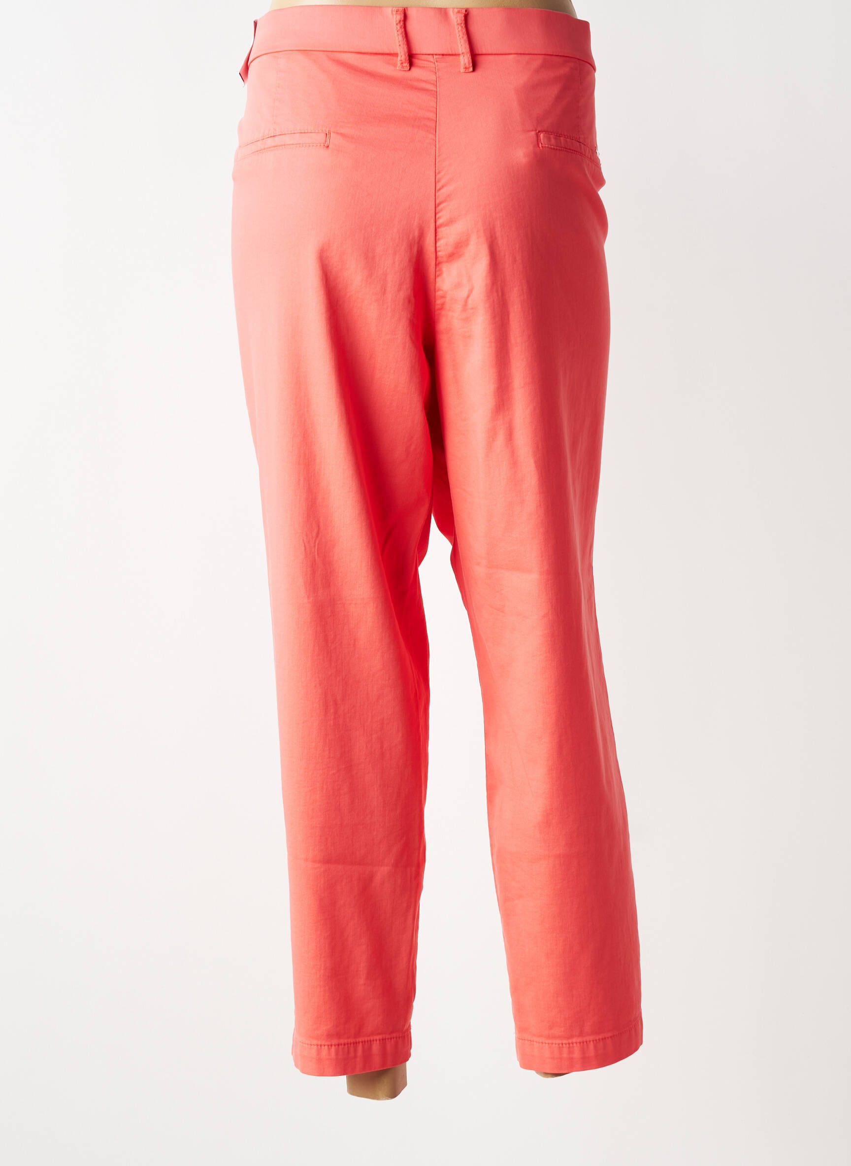 Pantalon chino stretch taille normale orange TONI femme