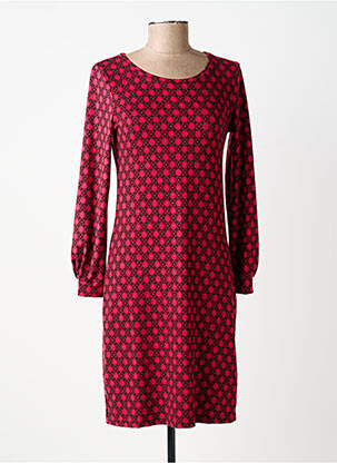 Robe courte manches longues manches longues rouge LA FIANCÉE femme