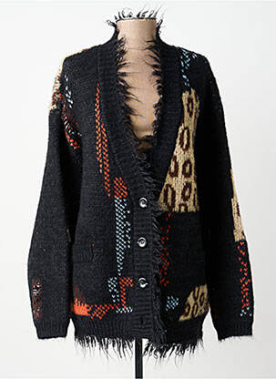 Gilet manches longues resserrée sur le bas noir ZHRILL femme