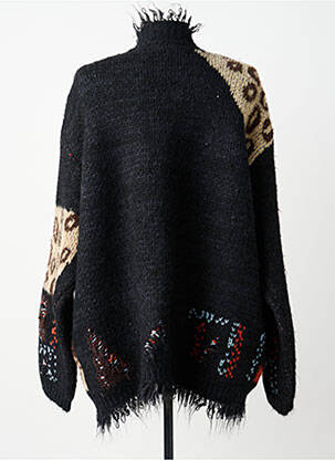 Gilet manches longues resserrée sur le bas noir ZHRILL femme