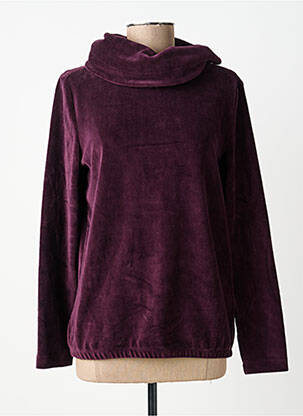Sweat-shirt stretch manches longues violet CECIL femme