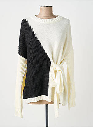 Pull stretch manches longues beige EGO femme