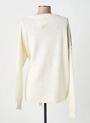 Pull stretch manches longues beige EGO femme