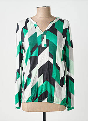Blouse manches longues manches longues vert CECIL femme