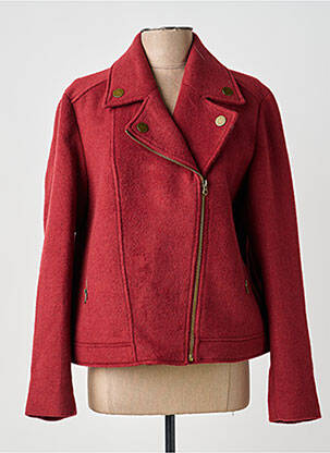 Manteau court poches sans capuche rouge LA FIANCÉE femme