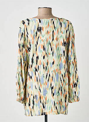 Blouse tissage popeline manches longues beige GARCIA femme