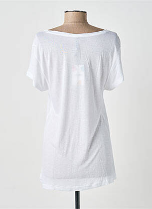 T-shirt imprimé fantaisie manches courtes blanc SMASH WEAR femme