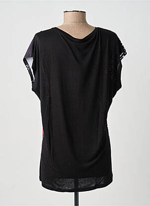 T-shirt col rond manches courtes noir TIFFOSI femme