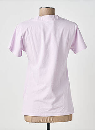 T-shirt col v manches courtes violet COUTURIST femme