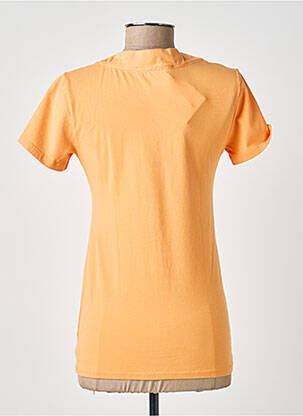 T-shirt col v manches courtes orange COUTURIST femme