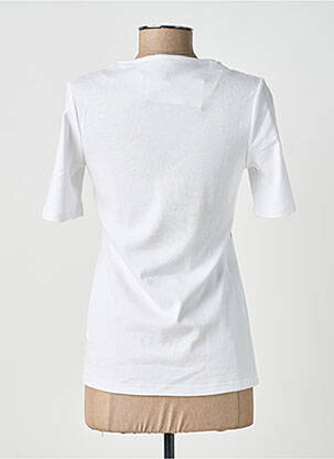 T-shirt imprimé fantaisie manches courtes blanc MARBLE femme